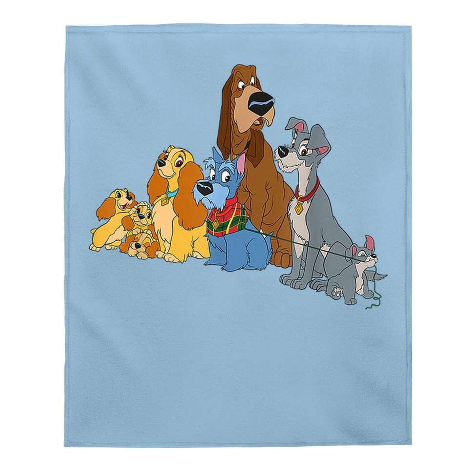 Lady And The Tramp Dogs Baby Blanket