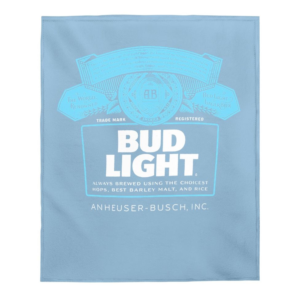 Bud Light Navy Baby Blanket