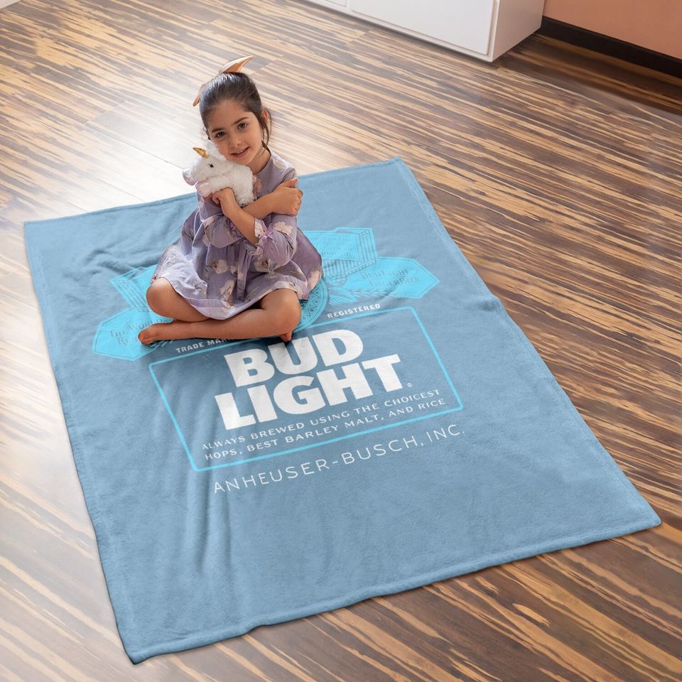 Bud Light Navy Baby Blanket