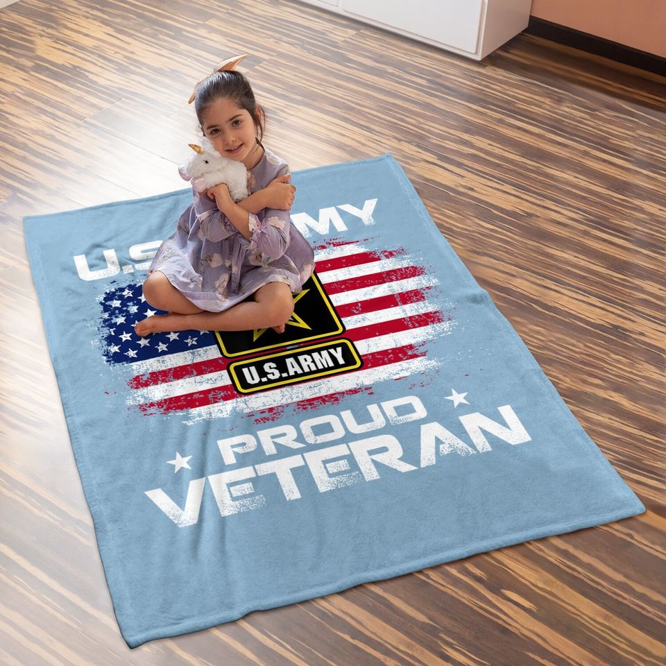U.s Army Proud Veteran Day Baby Blanket