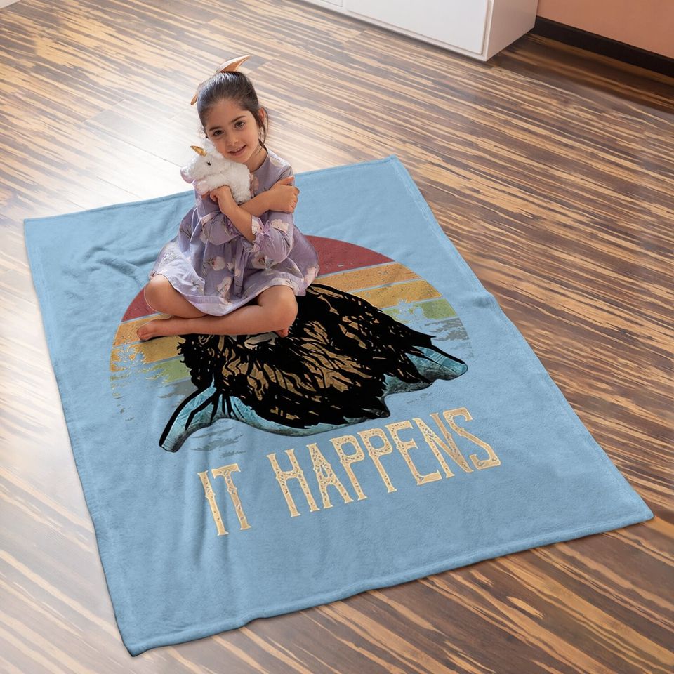 Forrest Gump It Happens  circle Baby Blanket