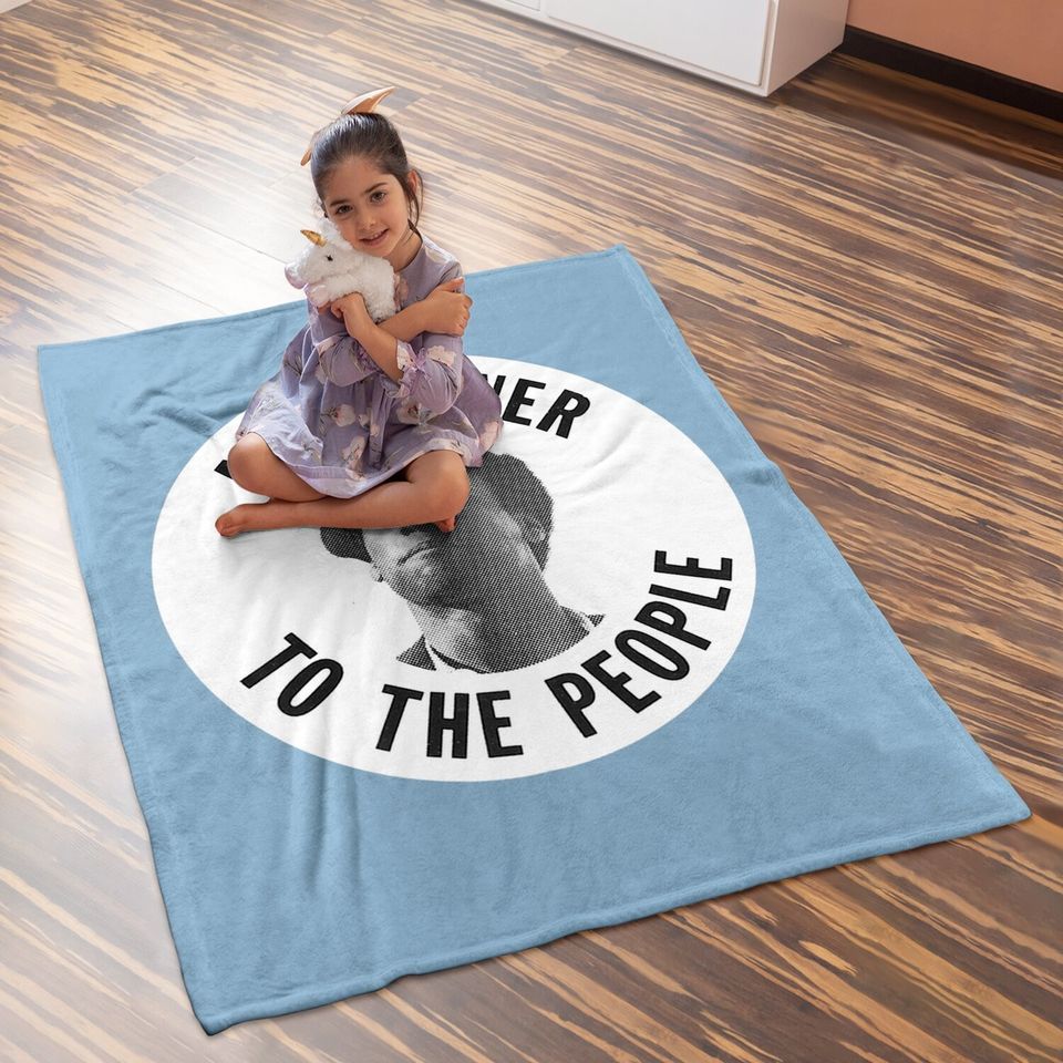 Huey Newton All Power To The People Black History Baby Blanket