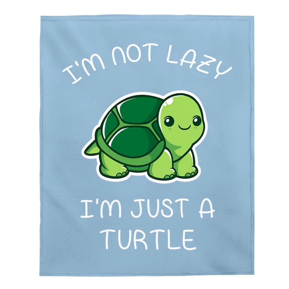 Turtle Lazy Turtle Baby Blanket