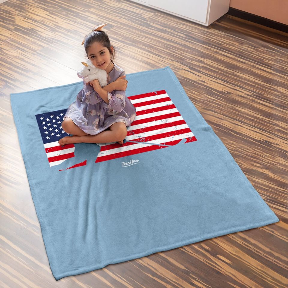 American Hockey Baby Blanket