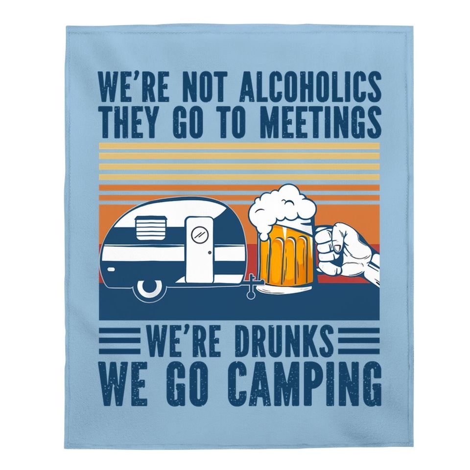 Cartello In Metallo Vintage Divertente 20x30 Cm – Scritta 'We're Not Alcoholics, We Go Camping' – Decorazione Da Parete Per Bar, Garage, Man Cave - 5