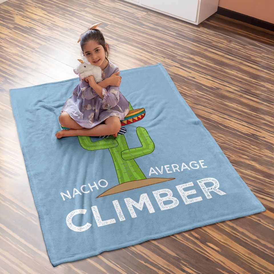 Mountain Climbing Humor Gifts |meme Rock Climber Baby Blanket