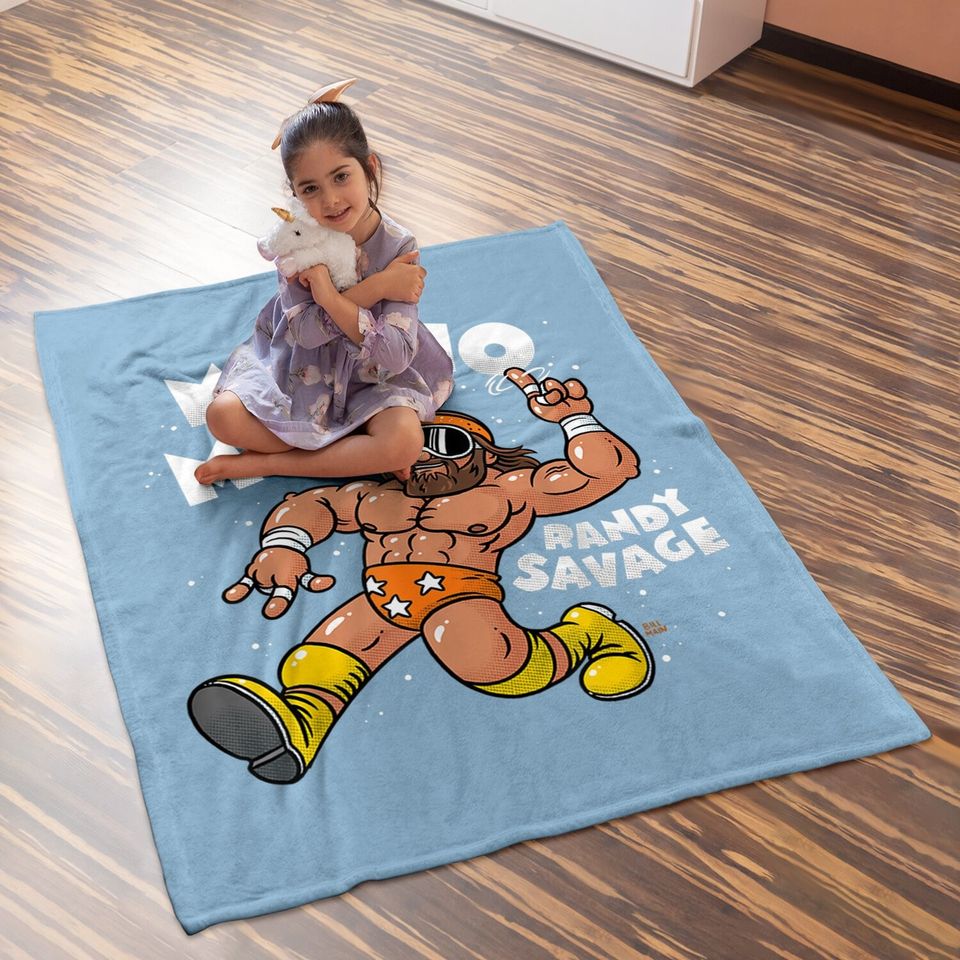 Macho Man Randy Savage Bill Main Graphic Baby Blanket