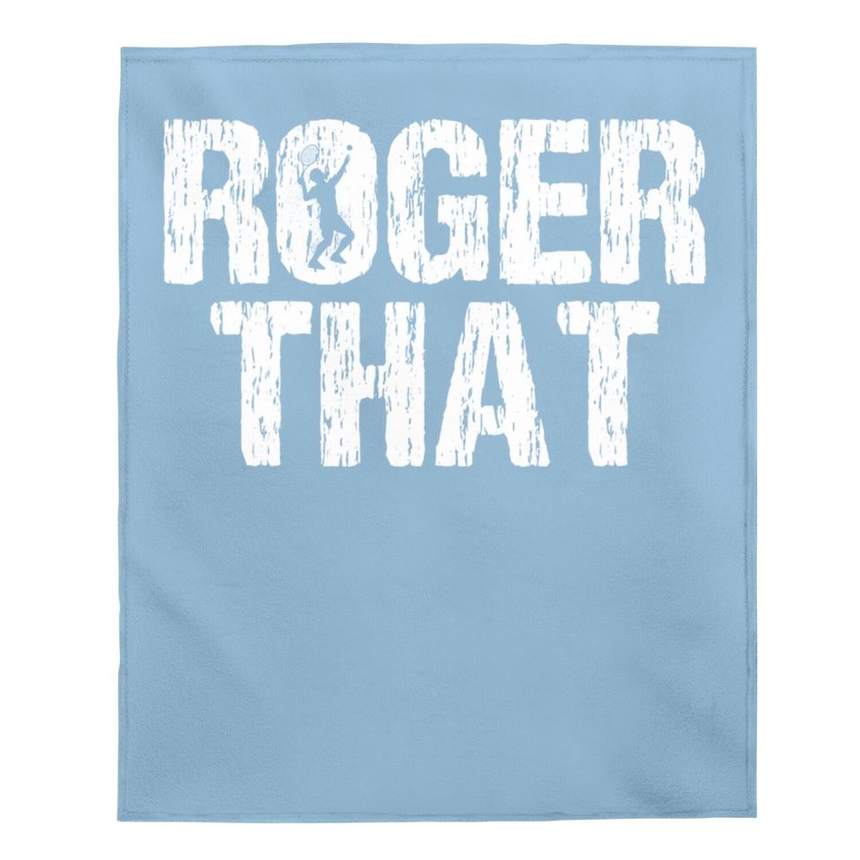 Roger That Tennis Baby Blanket