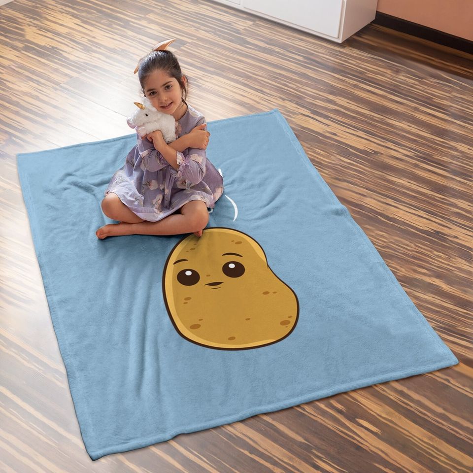 Potatoes I Don't Know I'm Just A Potato Baby Blanket