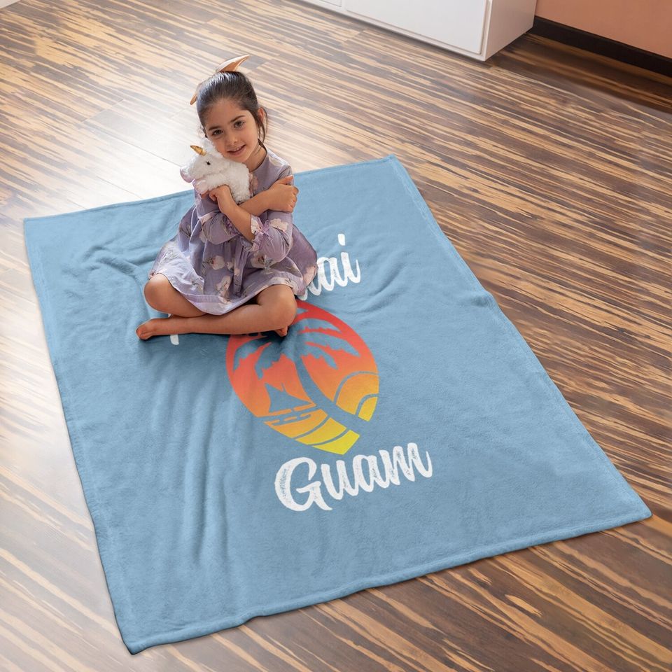 Guam Baby Blanket Hafa Adai Beach Guamanian Chamorro Islander Gift Baby Blanket