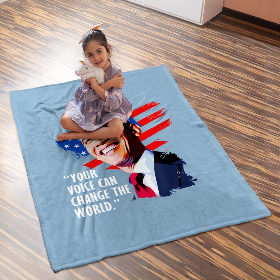 Your Voice Can Change The World, Former President Obama Baby Blanket