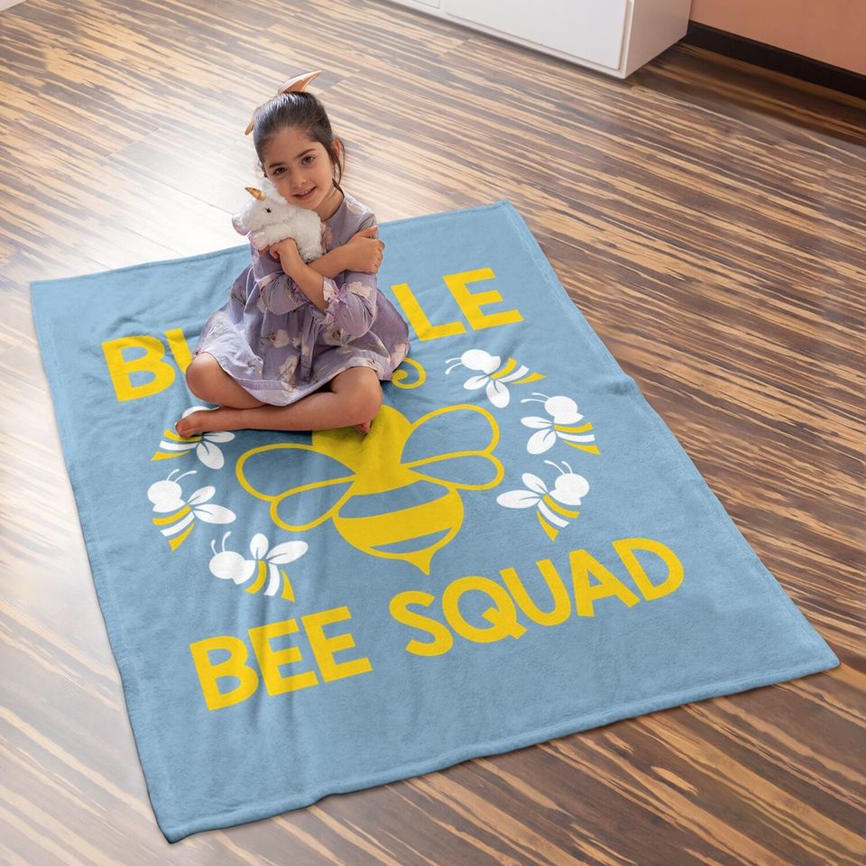 Bumble Bee Squad Team Group Family & Friends Baby Blanket