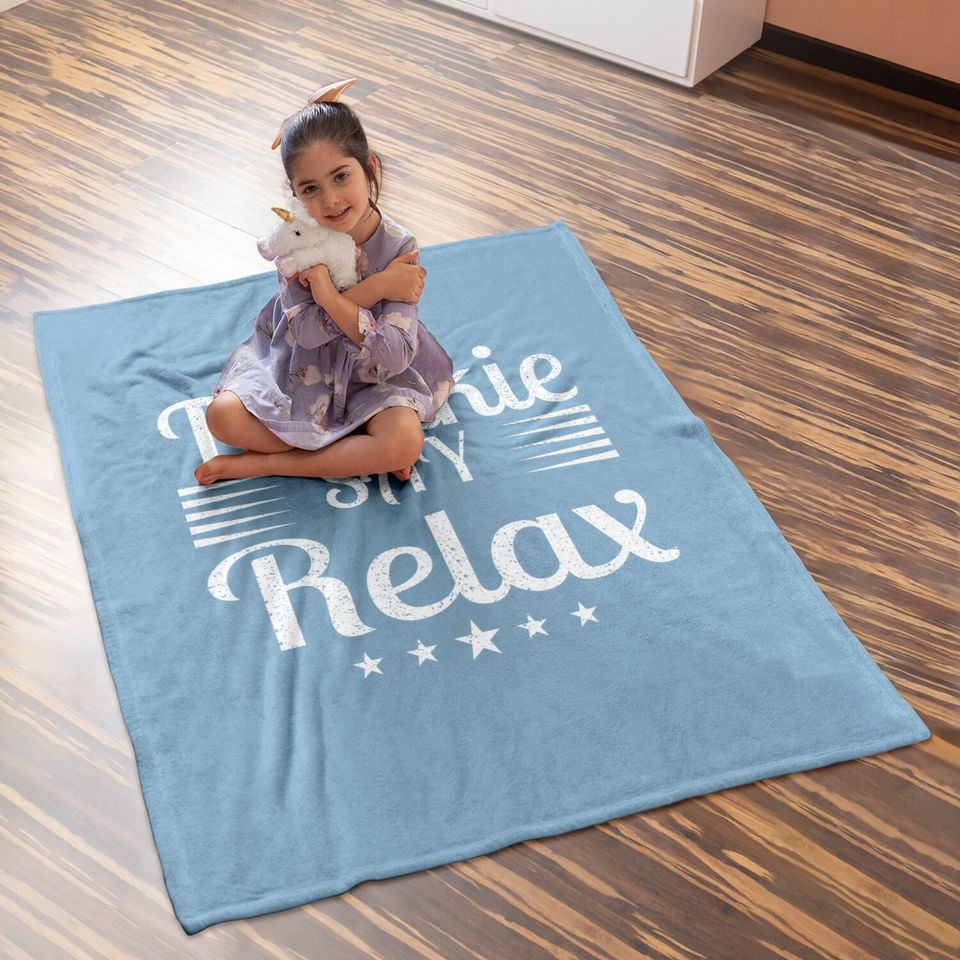 Frankie Says Relax - Amazing Text Graphic Baby Blanket