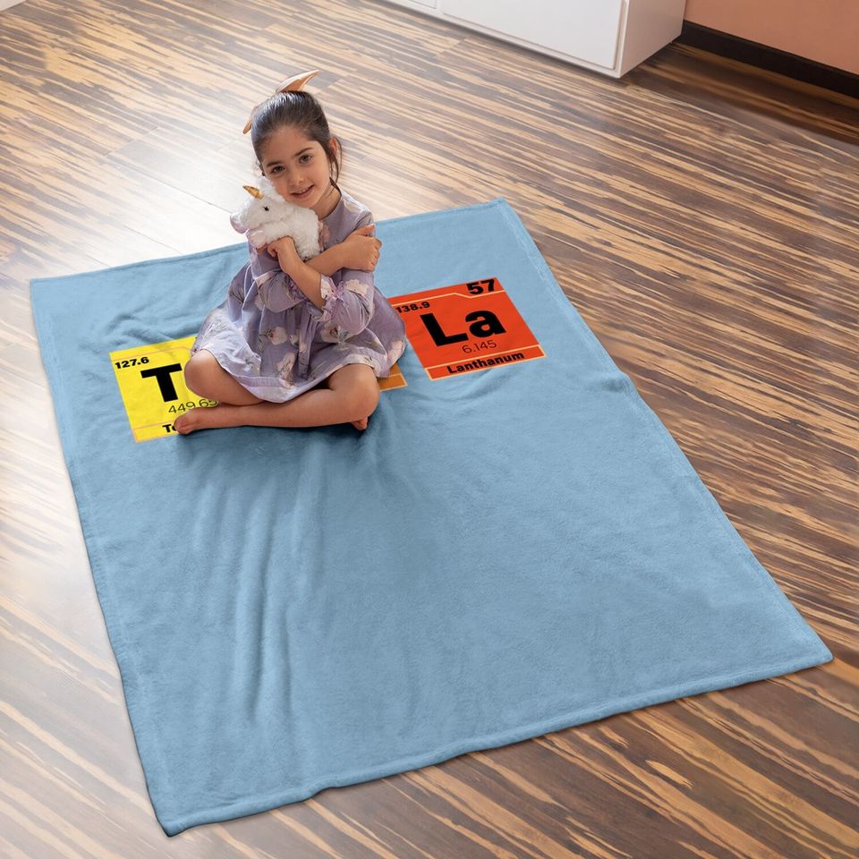 Tesla Periodic Table Te S La Baby Blanket
