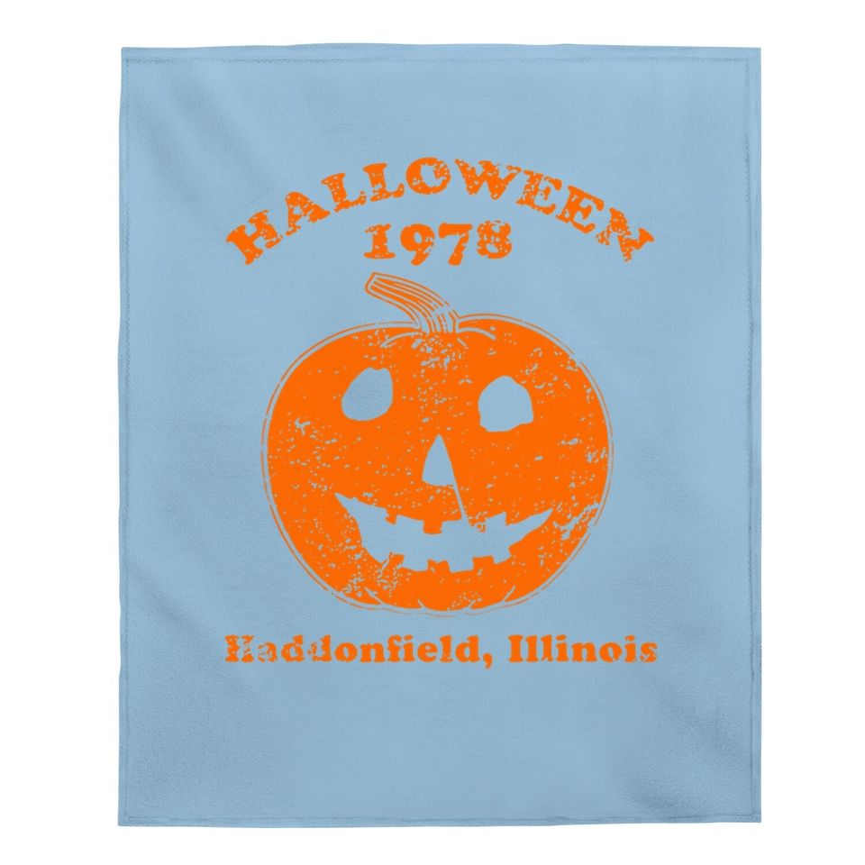 Halloween 1978 Holiday Spooky Gift Myers Pumpkin Haddonfield Baby Blanket