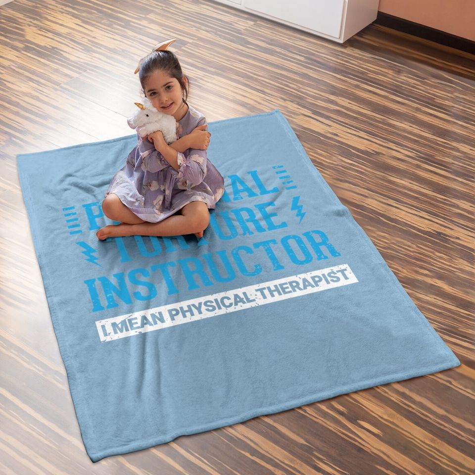 Pt Physical Therapist Gift Therapy Month Baby Blanket