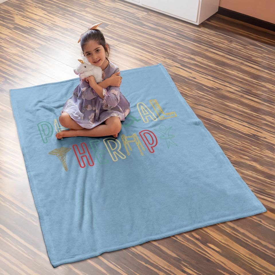 Retro Vintage Physical Therapy Baby Blanket