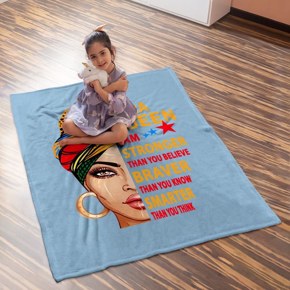 Libra Queen I Sm Stronger Birthday Baby Blanket