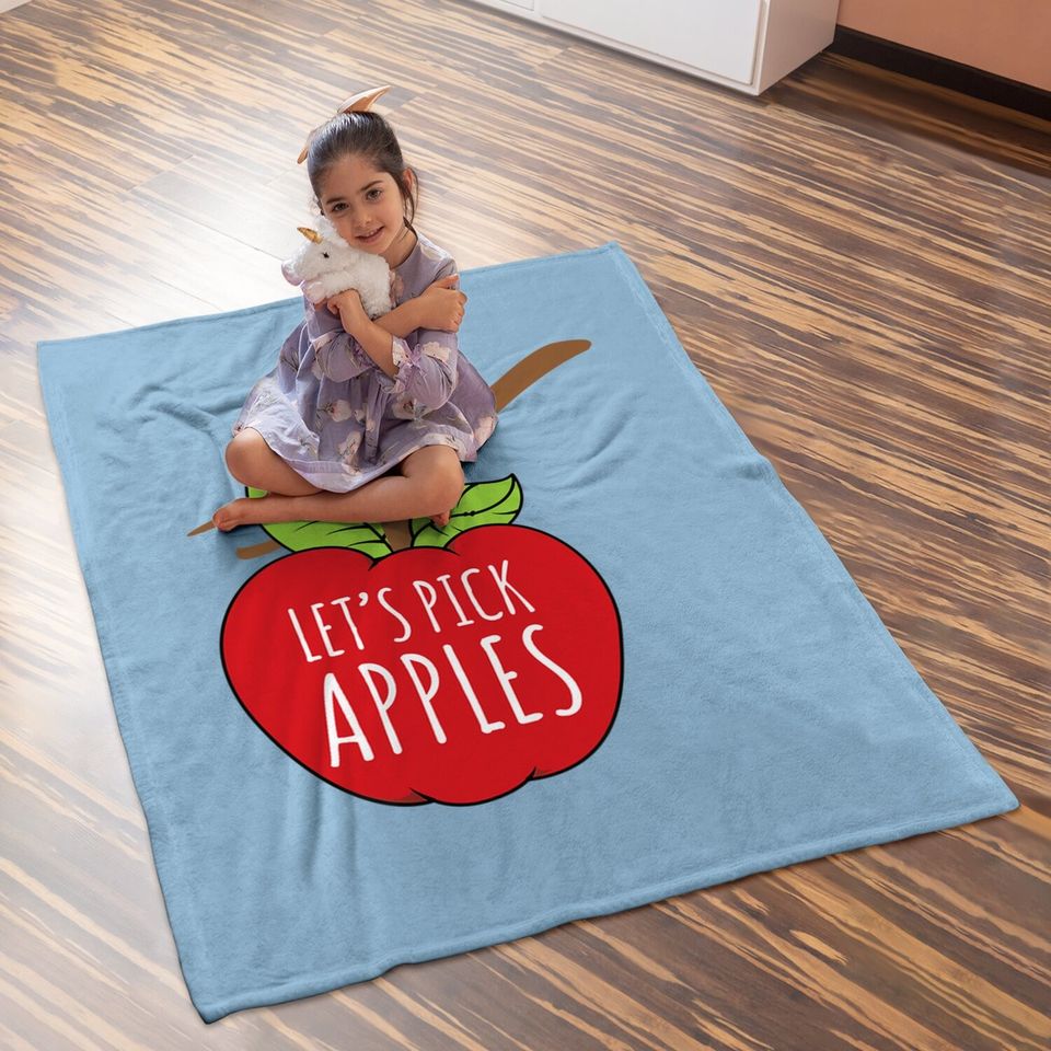 Apple Picking Inspired Baby Blanket