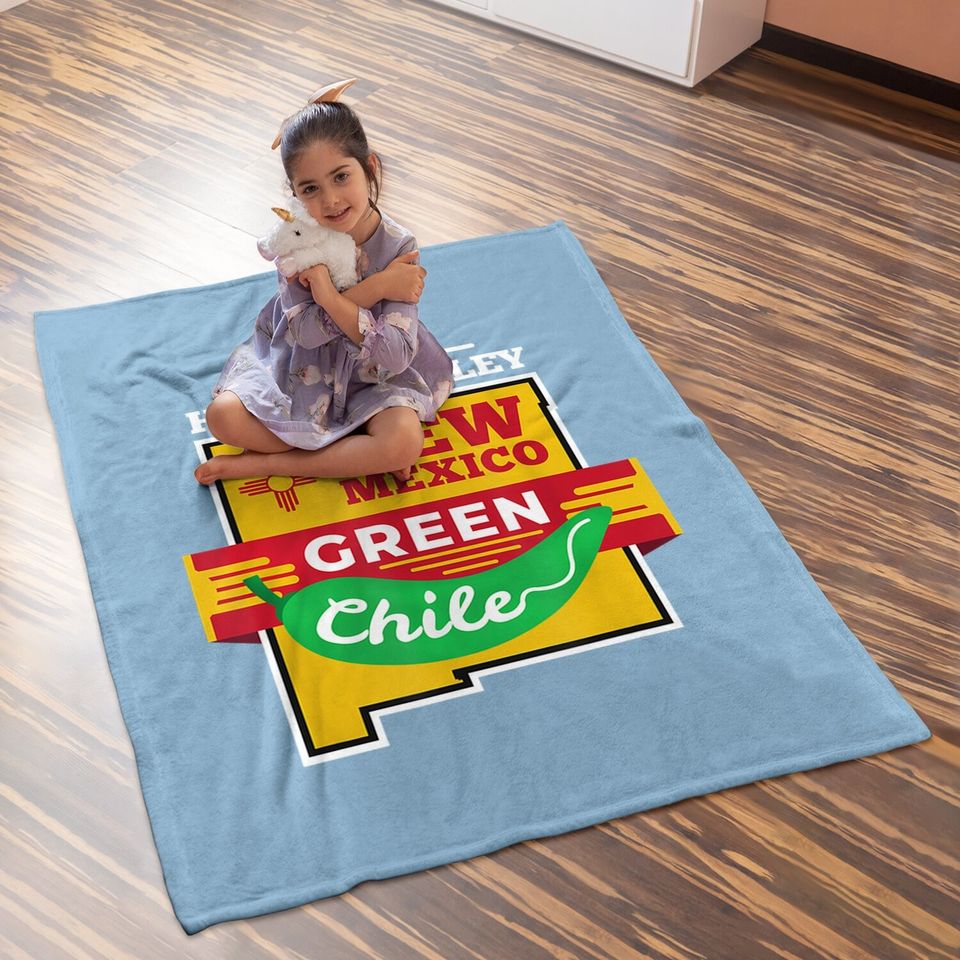 New Mexico Hatch Chile Green Chili Pepper Baby Blanket