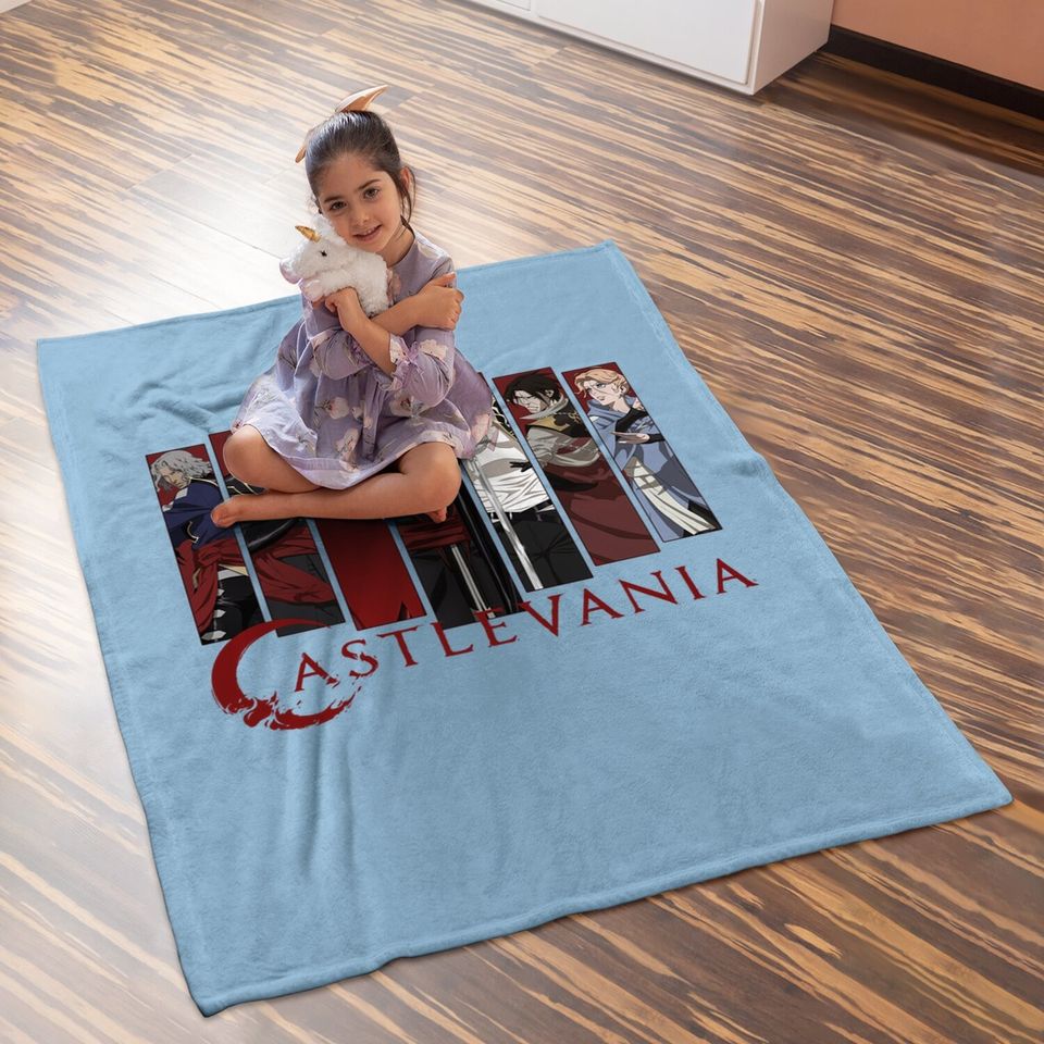 Castlevania Character Panels Baby Blanket