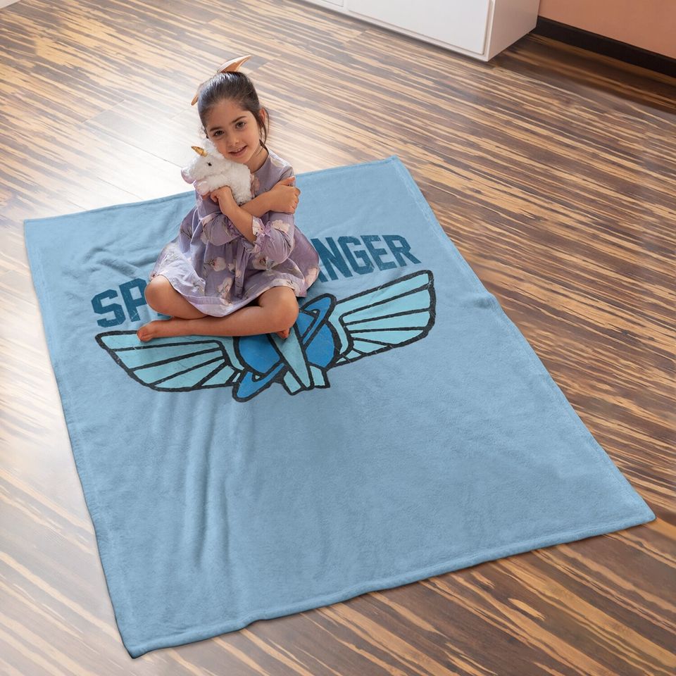 Space Ranger Star Command Logo Baby Blanket