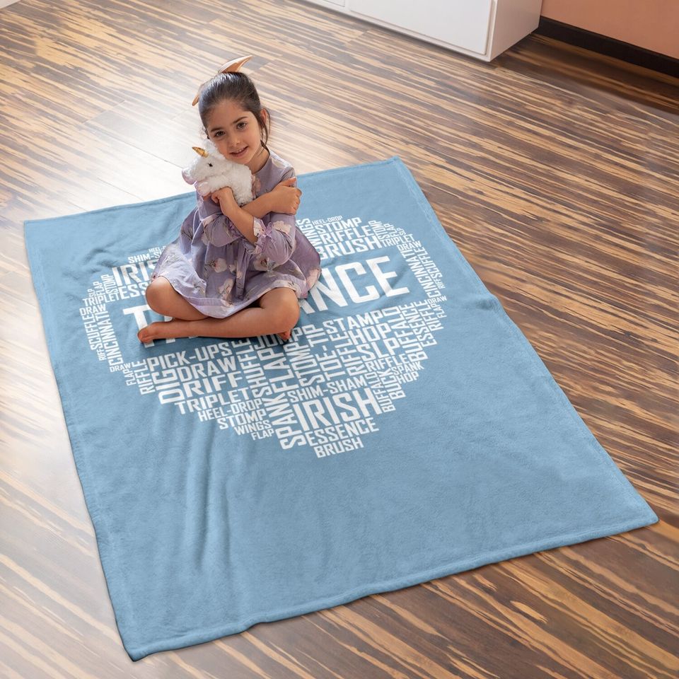Tap Dance Heart Lover Gift Tap Dancer Baby Blanket