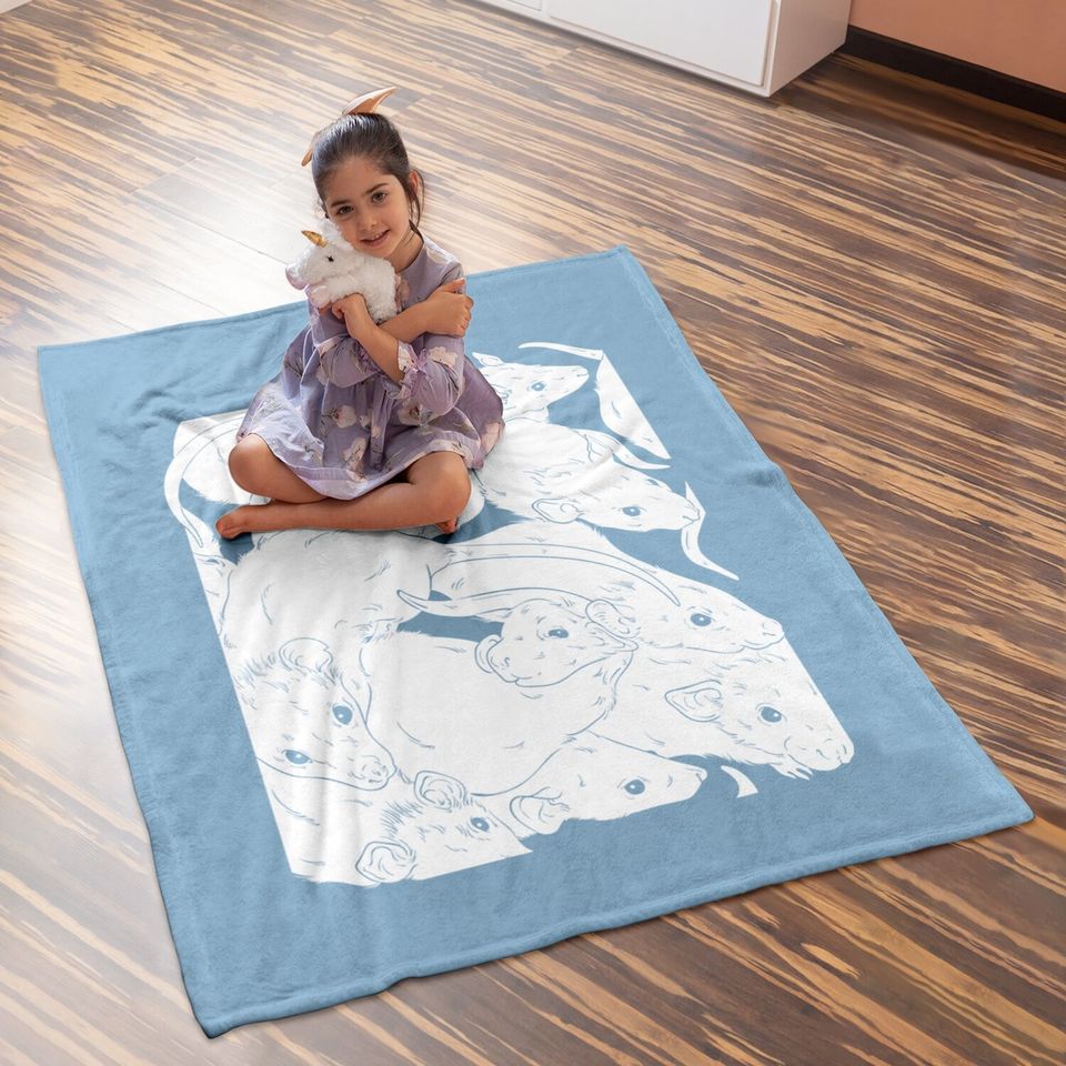 Creepy Rat King Baby Blanket