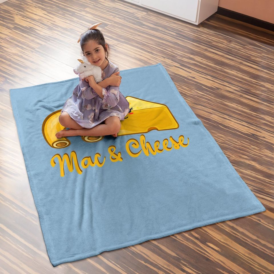 Macaroni And Cheese Couple Relationship Baby Blanket