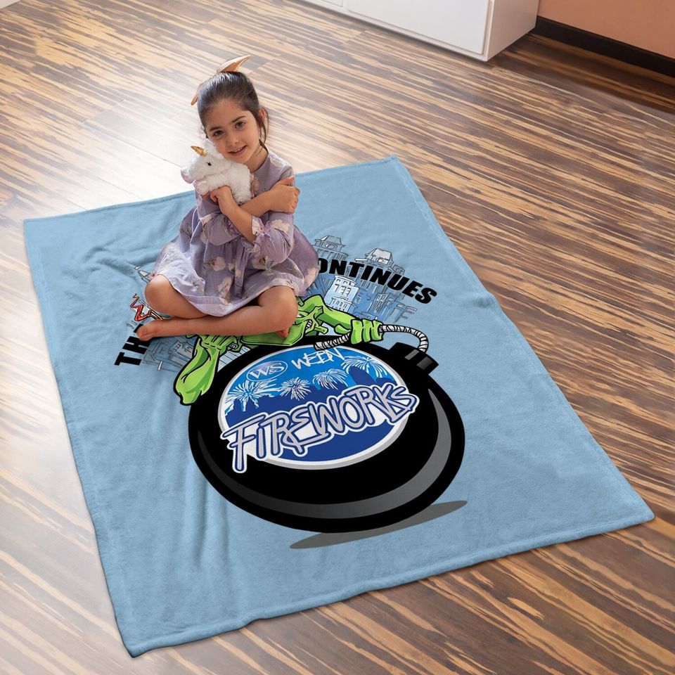 Webn Fireworks 2021 Baby Blanket