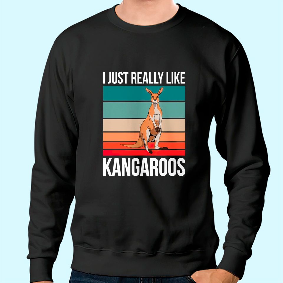 I just really like Kangaroos Retro Roo Wallaby Sweatshirt