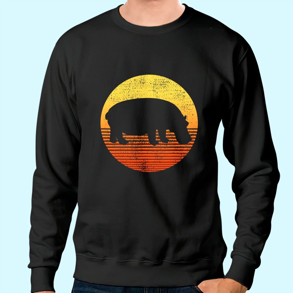 Hippopotamus Hippos Vintage Sweatshirt