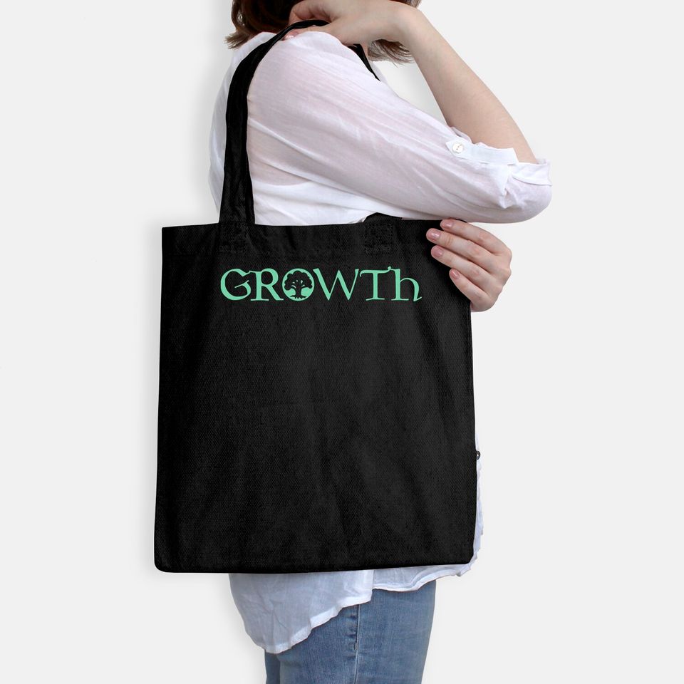 GROWTH Green Magic Mana Symbol Tote Bag
