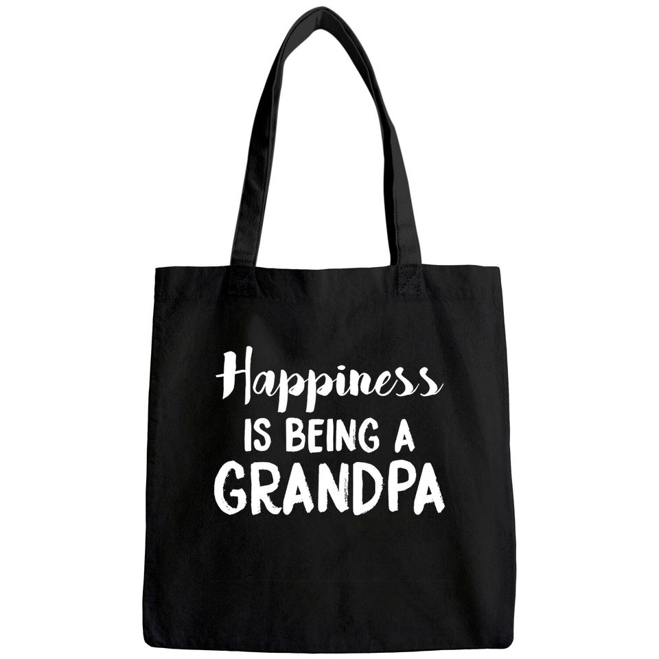 Men's Tote Bag Happiness is Being a Grandpa