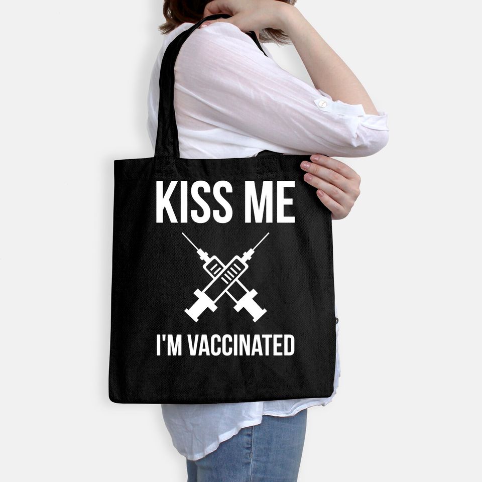 Kiss Me I'm Vaccinated Tote Bag Irish Vaccinated Tote Bag Kiss Me Im Vaccinated Tote Bag