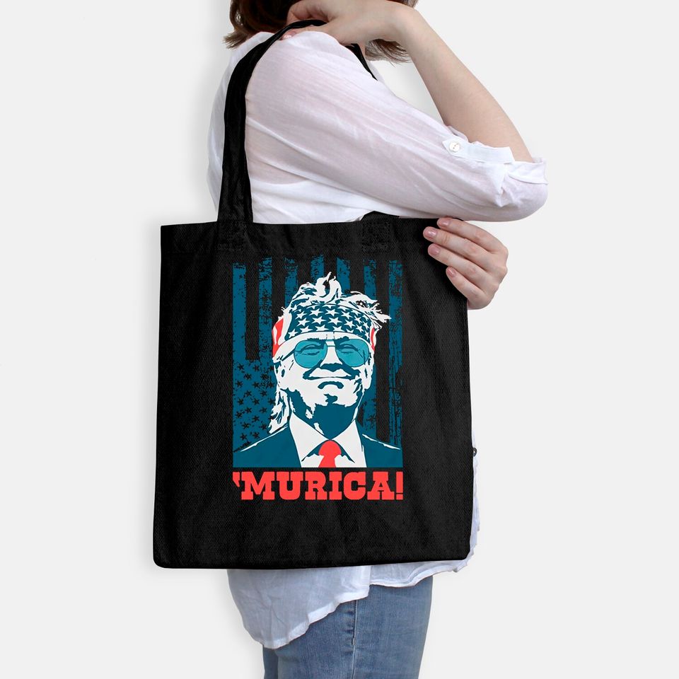 Donald Trump Tote Bag Murica 4th of July Patriotic American Party USA Tote Bag