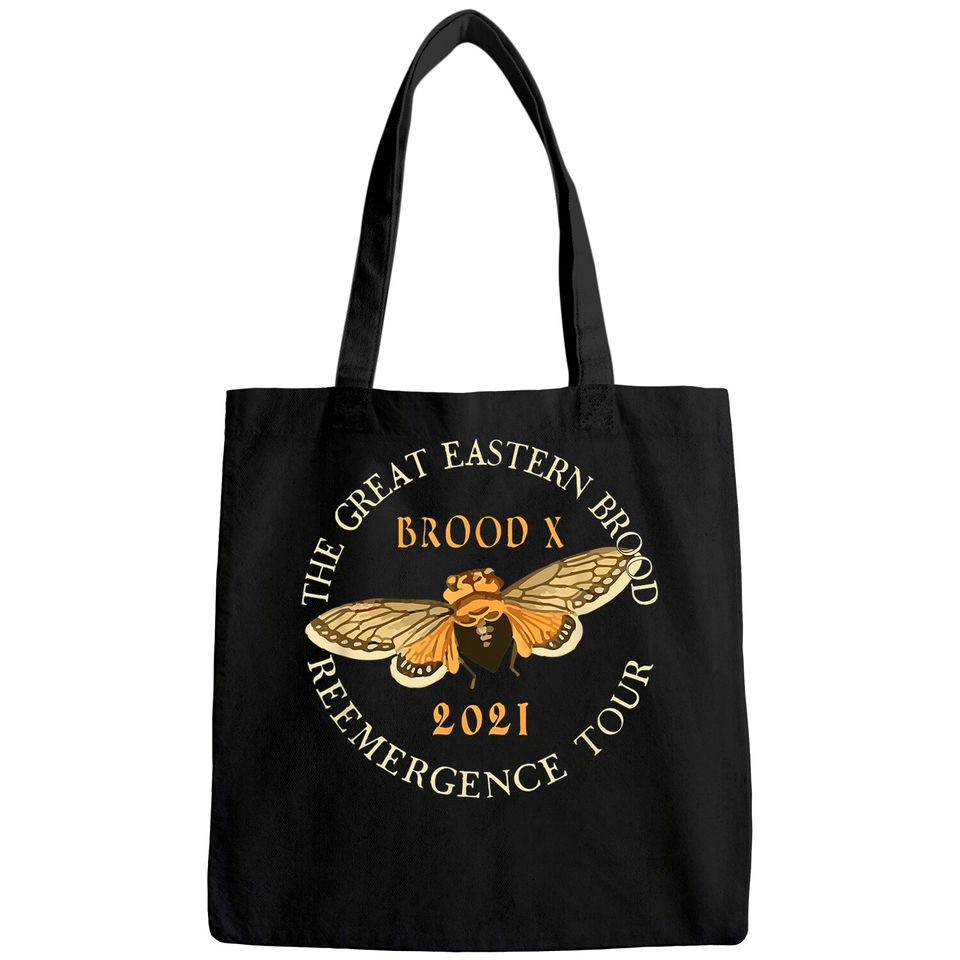 Cicada Men's Tote Bag The Great Eastern Brood X 2021 Reemergence Tour