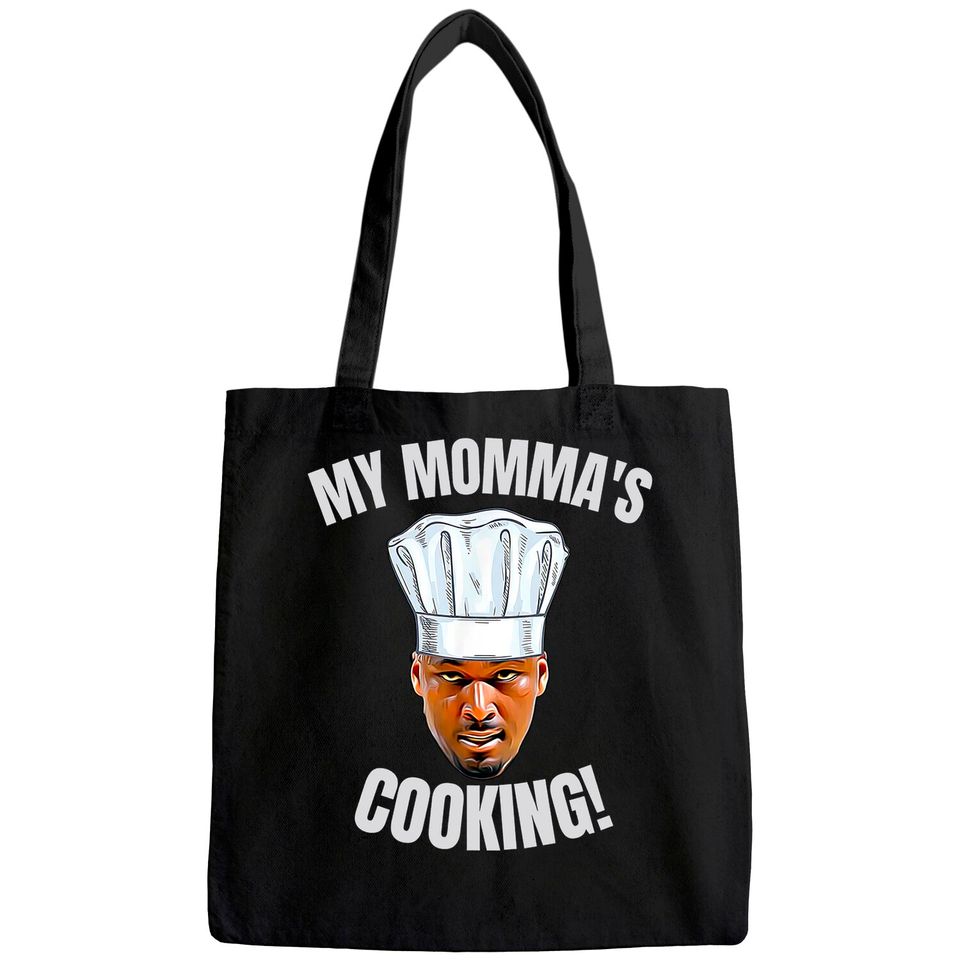 My Momma's Cooking Kwame Brown Mama's Son Peoples Champ Bust Tote Bag