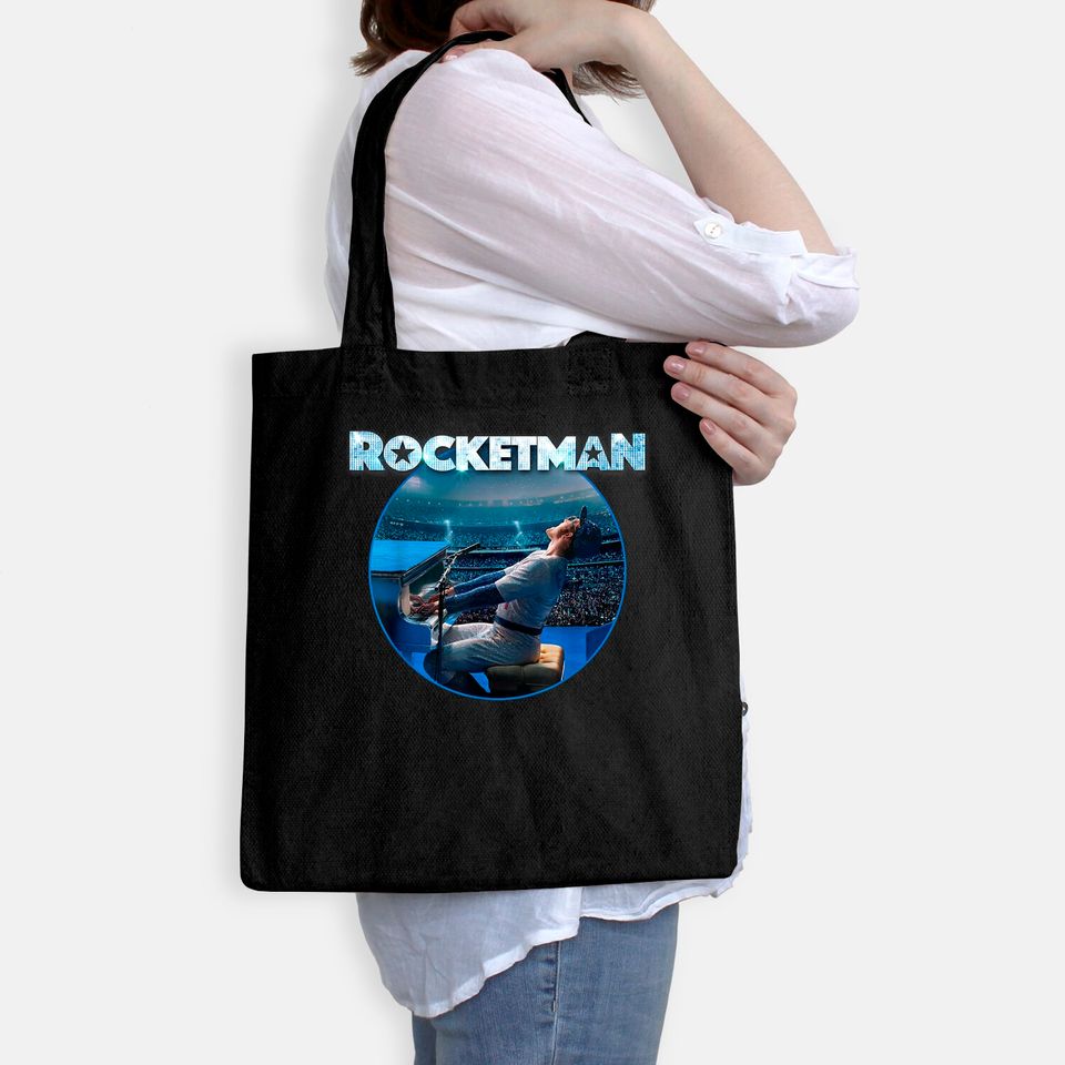 Rocketman Movie Elton John Piano Tote Bag