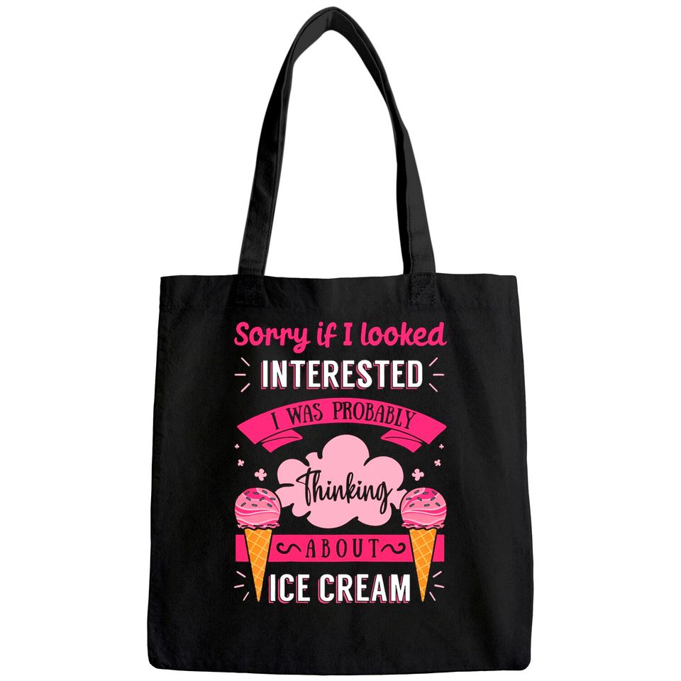 Ice Cream Lover Cone Sweet Dessert Gelato Frozen Sorbet Tote Bag