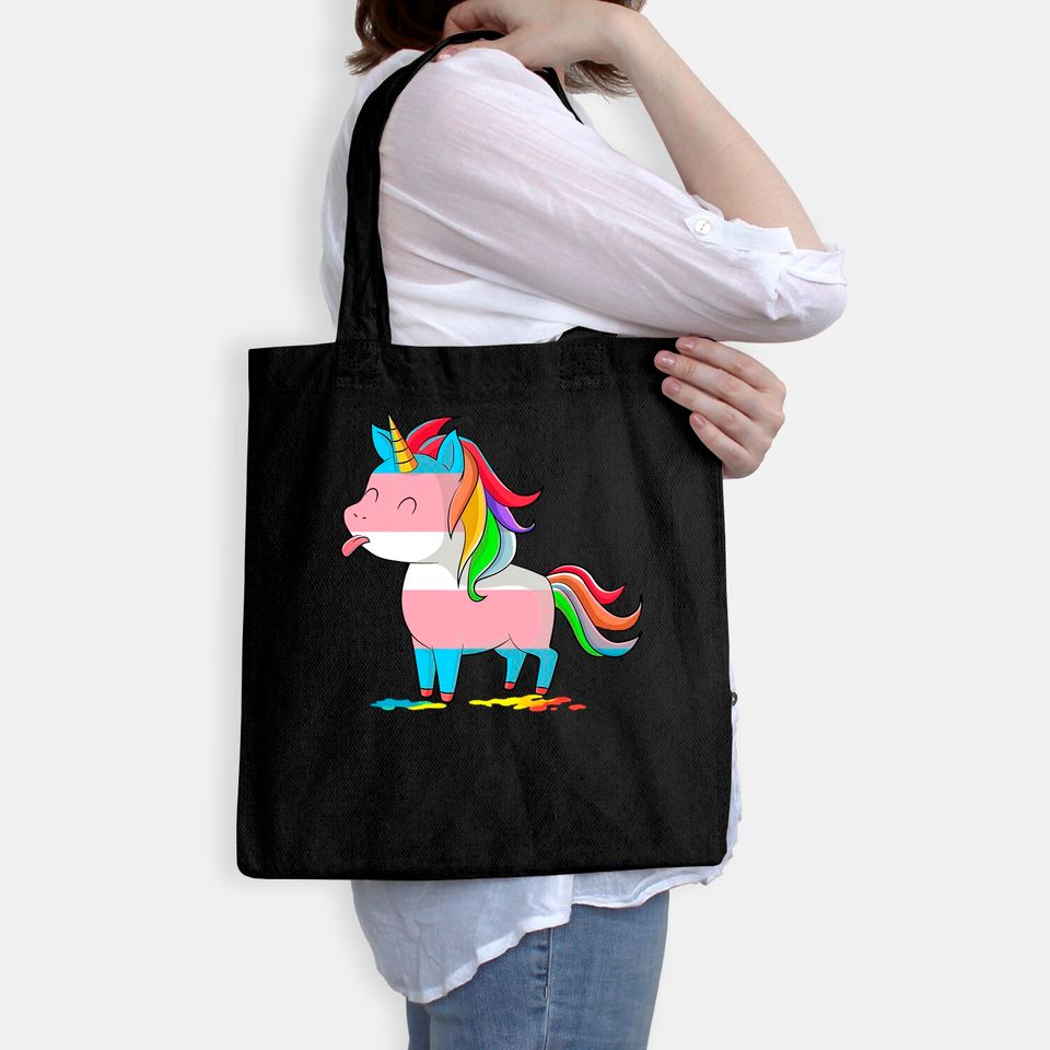 Transgender Unicorn-LGBTQ Trans Pride Tote Bag Tote Bag