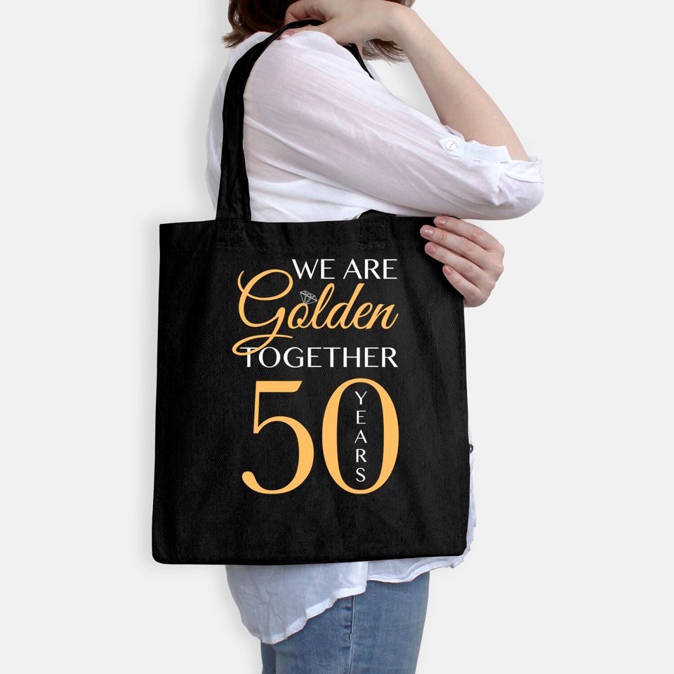 Romantic Tote Bag For Couples - 50th Wedding Anniversary Premium Tote Bag