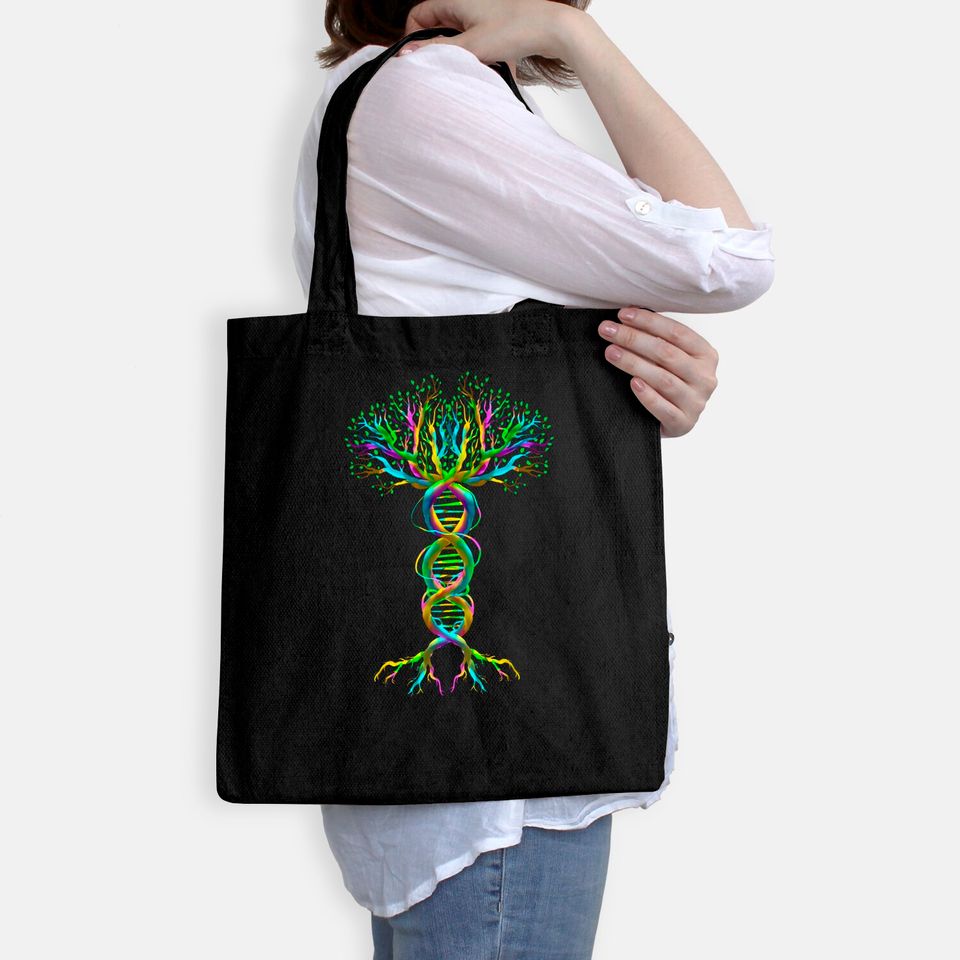 Cool DNA Tree | Funny Plant Genealogy Student Lover Gift Tote Bag