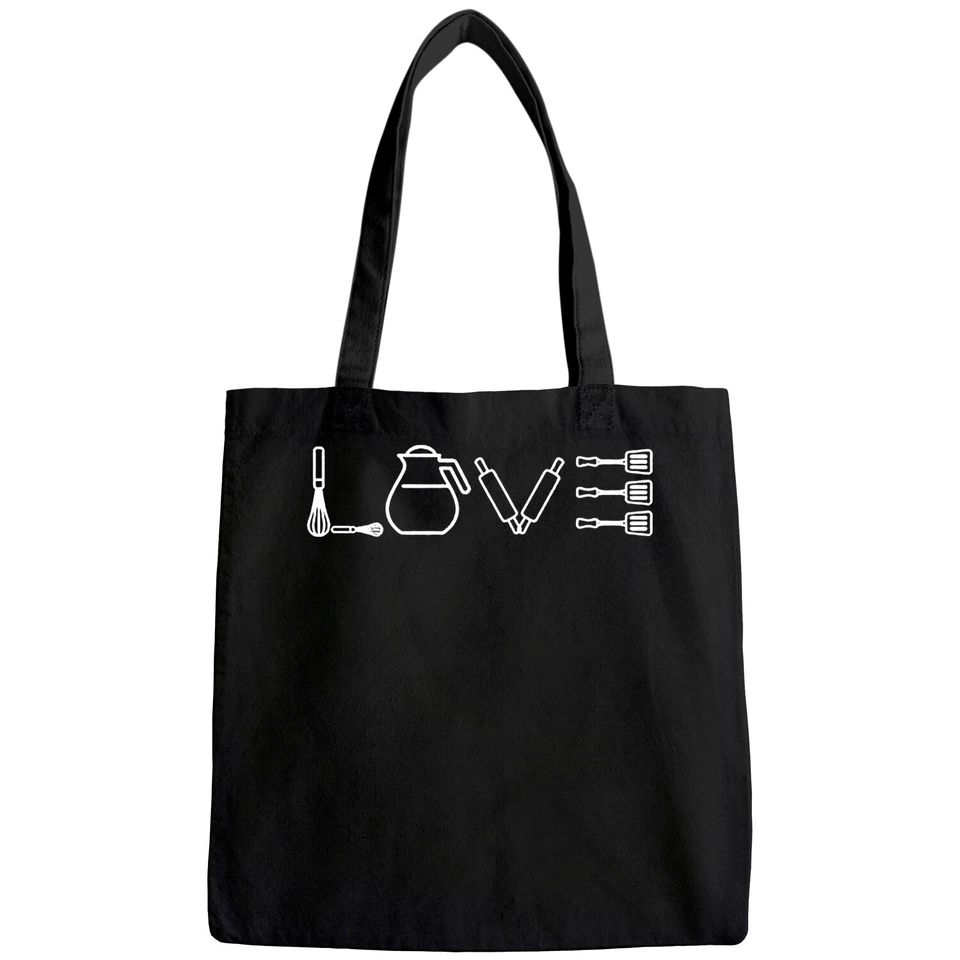 Love Cooking, Chef Tote Bag, Cooking Tote Bag, Culinary Tote Bag