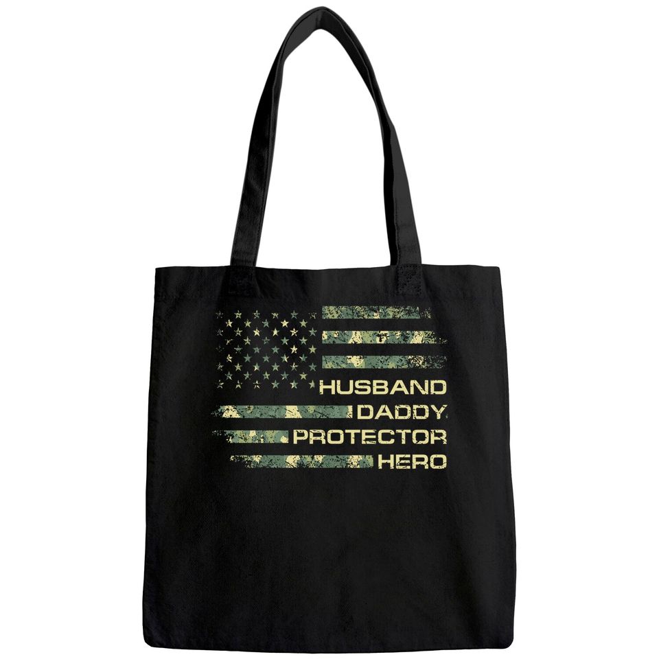 Men's Tote Bag  Husband Daddy Protector Hero