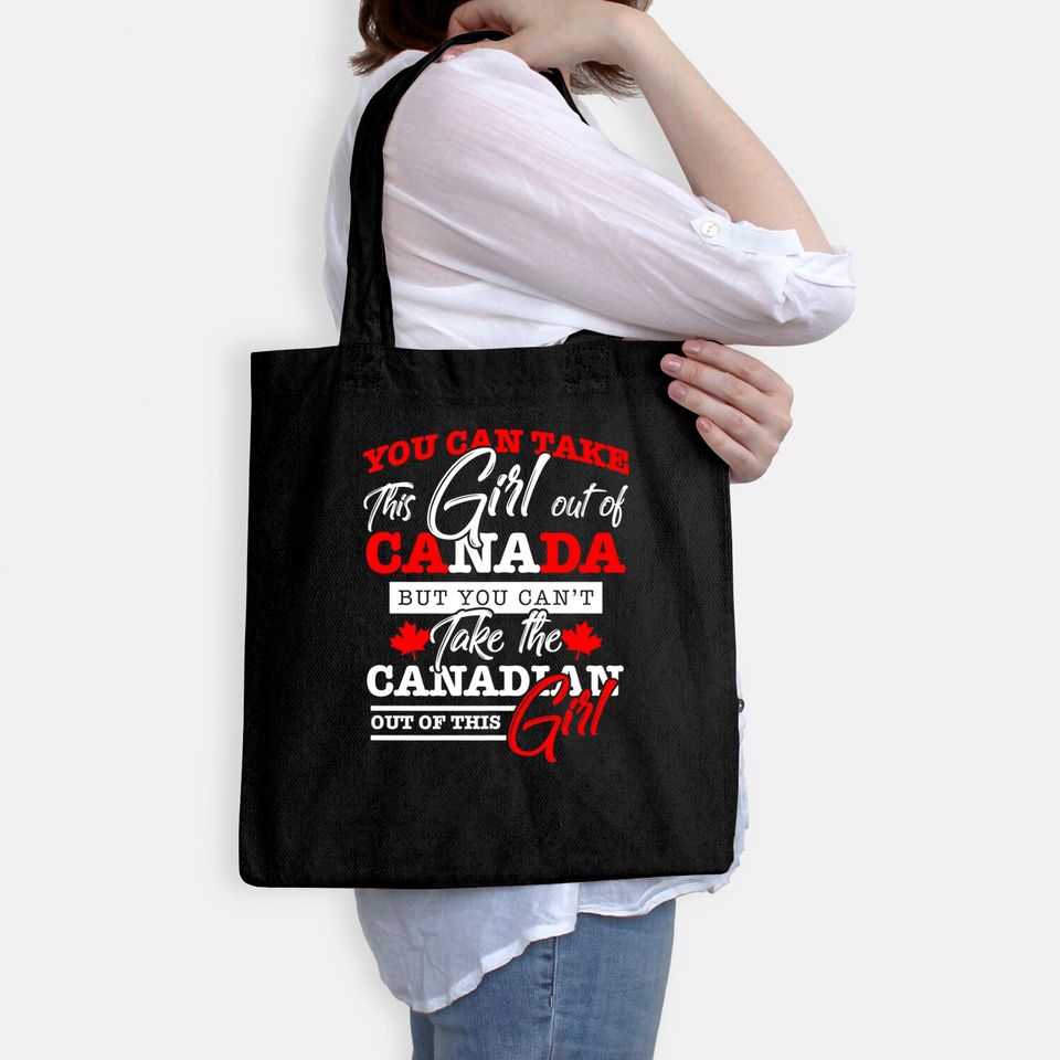 Canadian Girl Women Gifts Maple Leaf Canada Tote Bag