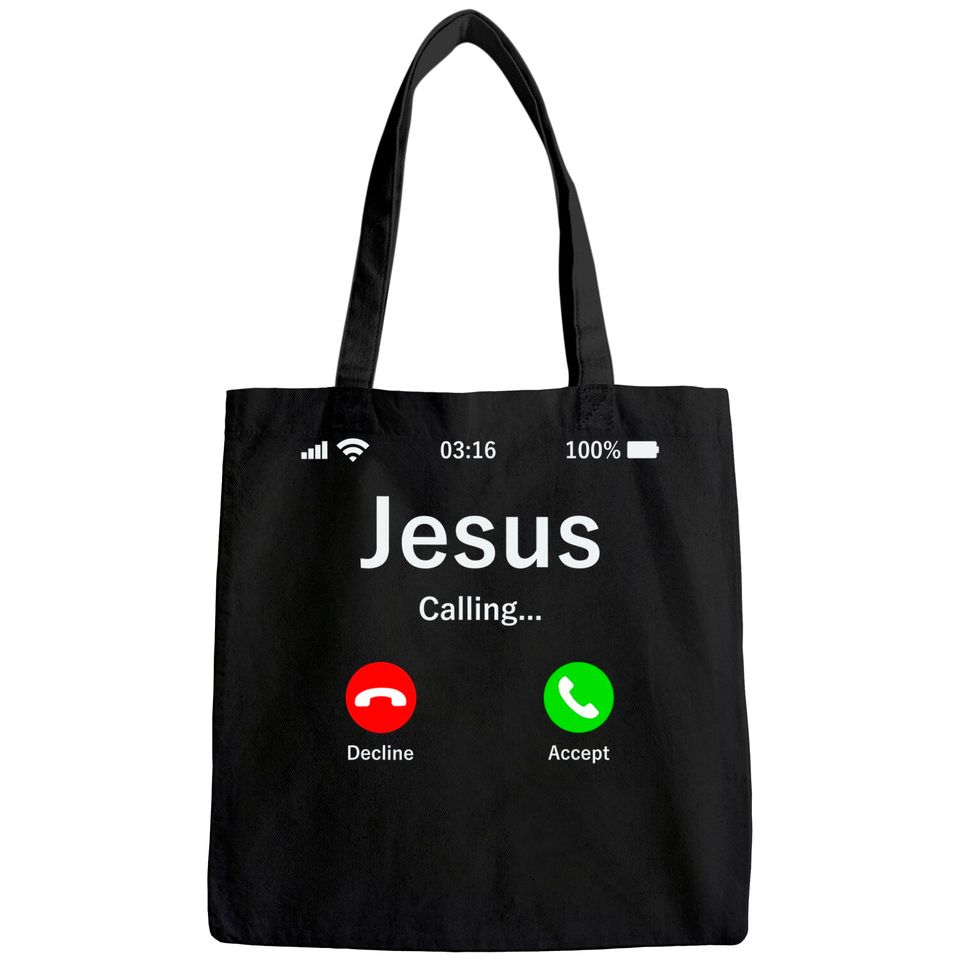 Jesus Is Calling - Christian Tote Bag