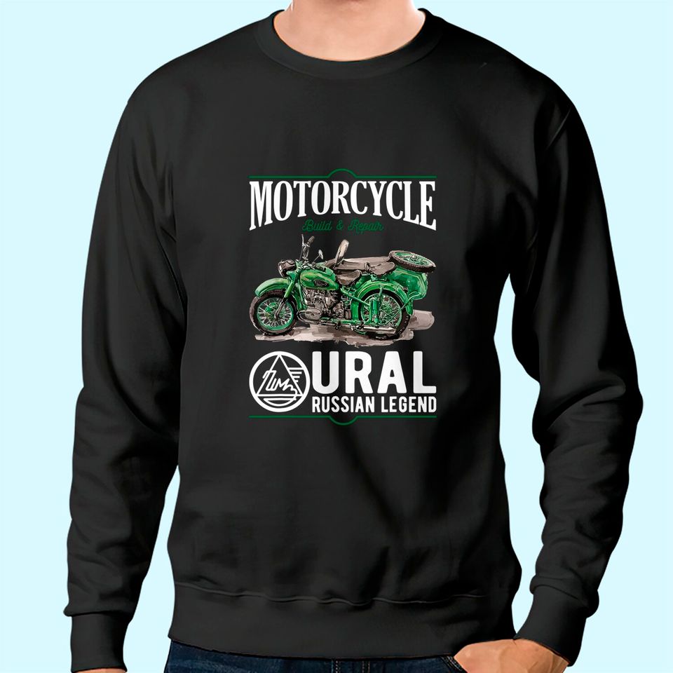 Ural motorcycle offroad motorcyclist Sweatshirt