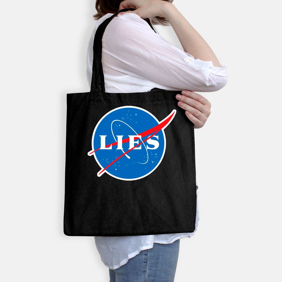 NASA Lies Flat Earth Tote Bag