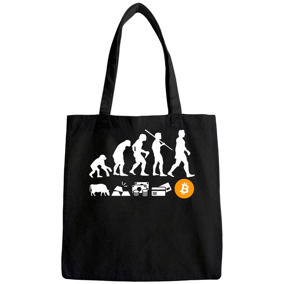 Bitcoin Evolution of Money | A BTC Crypto Tote Bag
